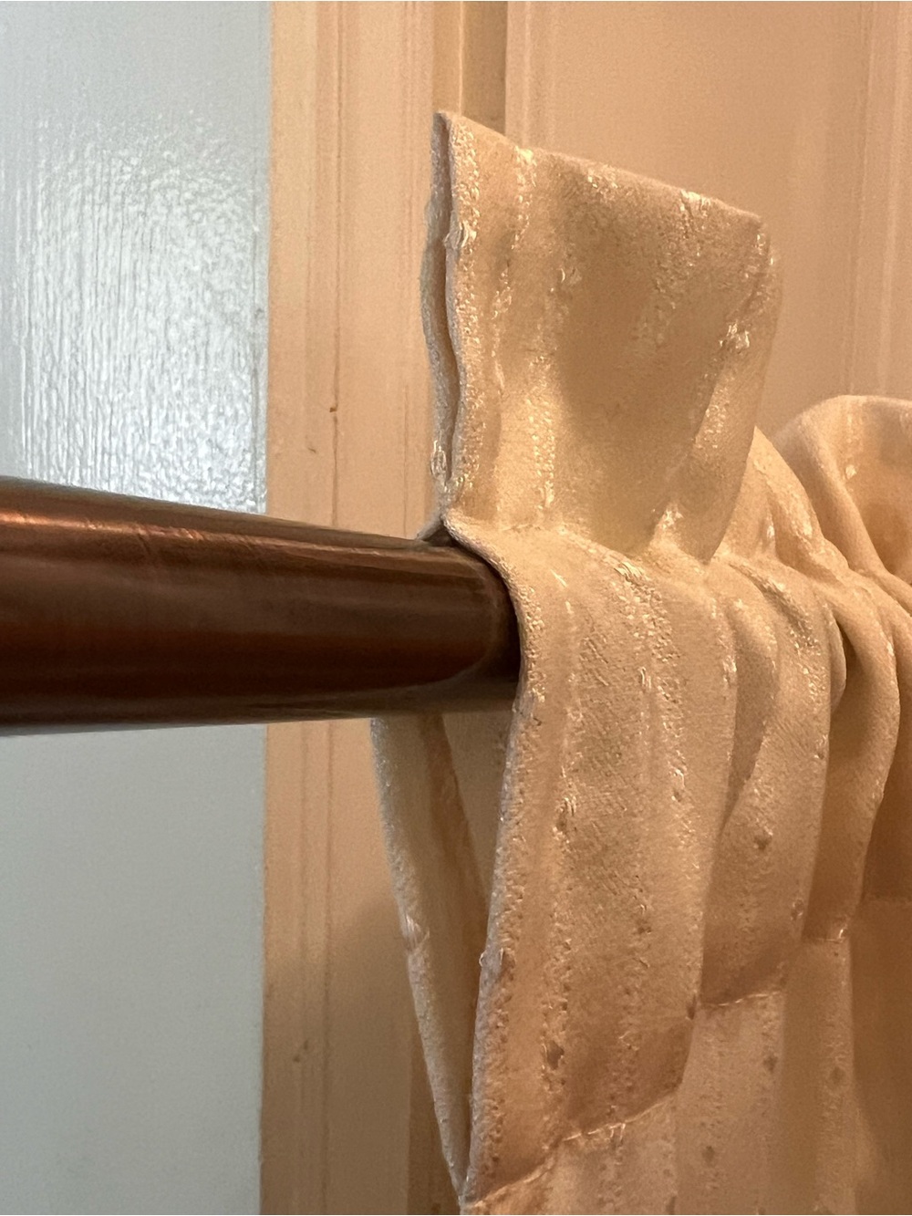 Neutral Cream Dot-Pattern Curtain Panels (5) - Picture 5 of 5